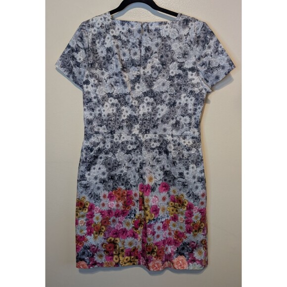 TALBOTS Petites Dress Ombre Floral Print Sheath Size 14P - Picture 2 of 10